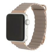 Apple Watch bandje Magna - Leer - khaki