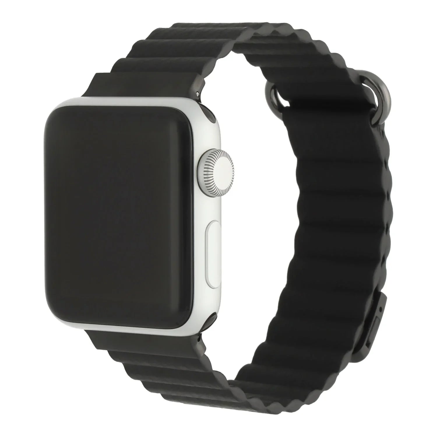 Apple Watch bandje Magna - Leer - zwart