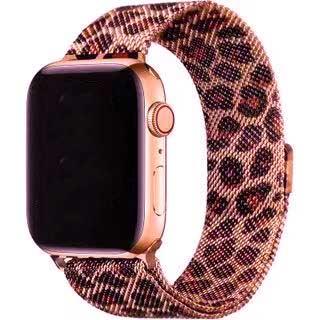Apple Watch bandje Solaro - milanese - leopard