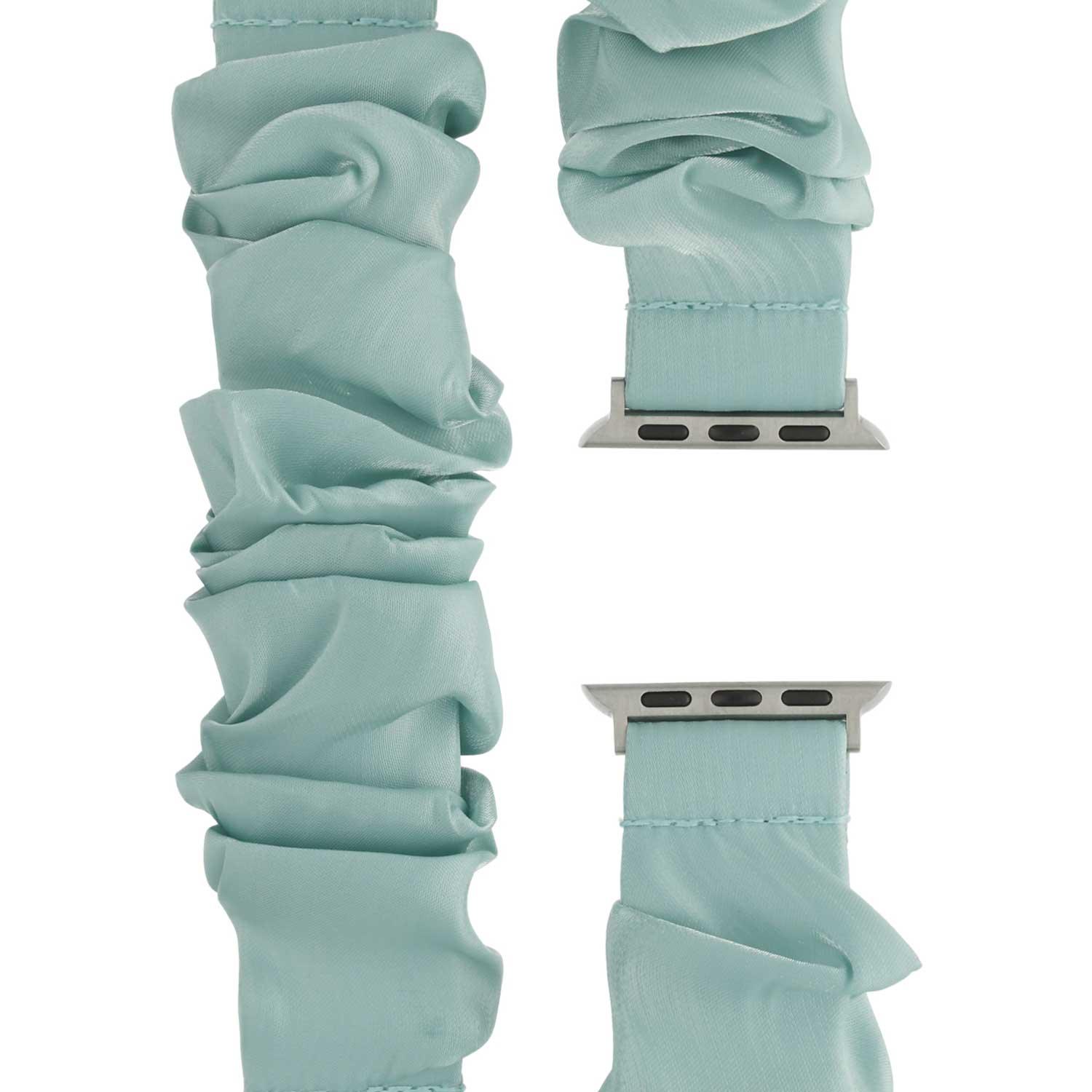 Apple Watch bandje Savara - scrunchie - nylon - blauw