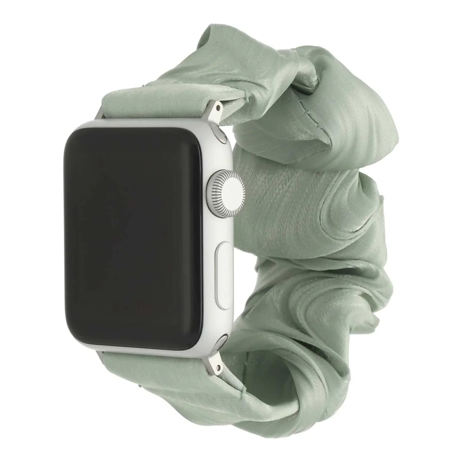 Apple Watch bandje Savara - scrunchie - nylon - lichtgroen