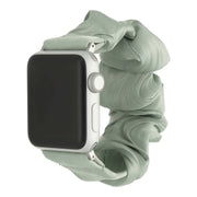 Apple Watch bandje Savara - scrunchie - nylon - lichtgroen