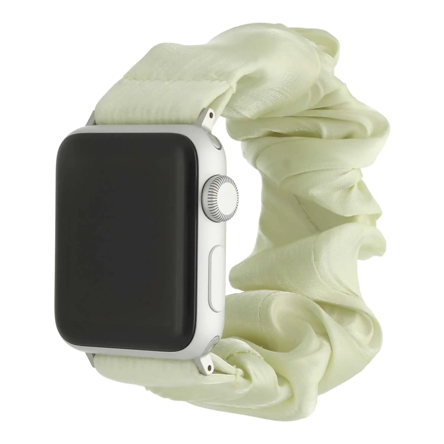 Apple Watch bandje Savara - scrunchie - nylon - limoen