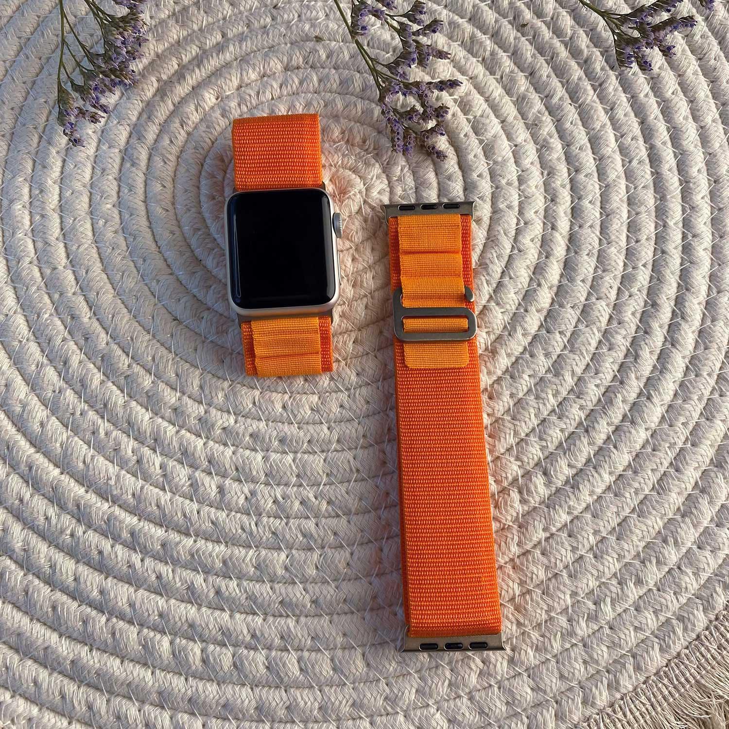 Apple Watch bandje Alpine - nylon - oranje