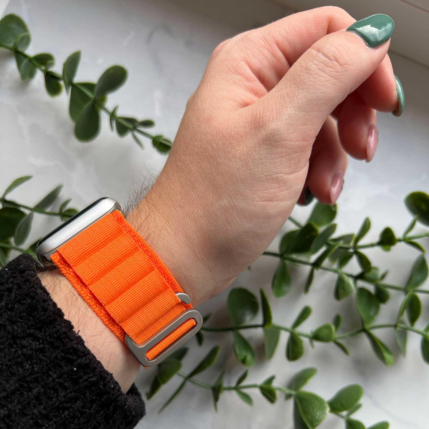 Apple Watch bandje Alpine - nylon - oranje