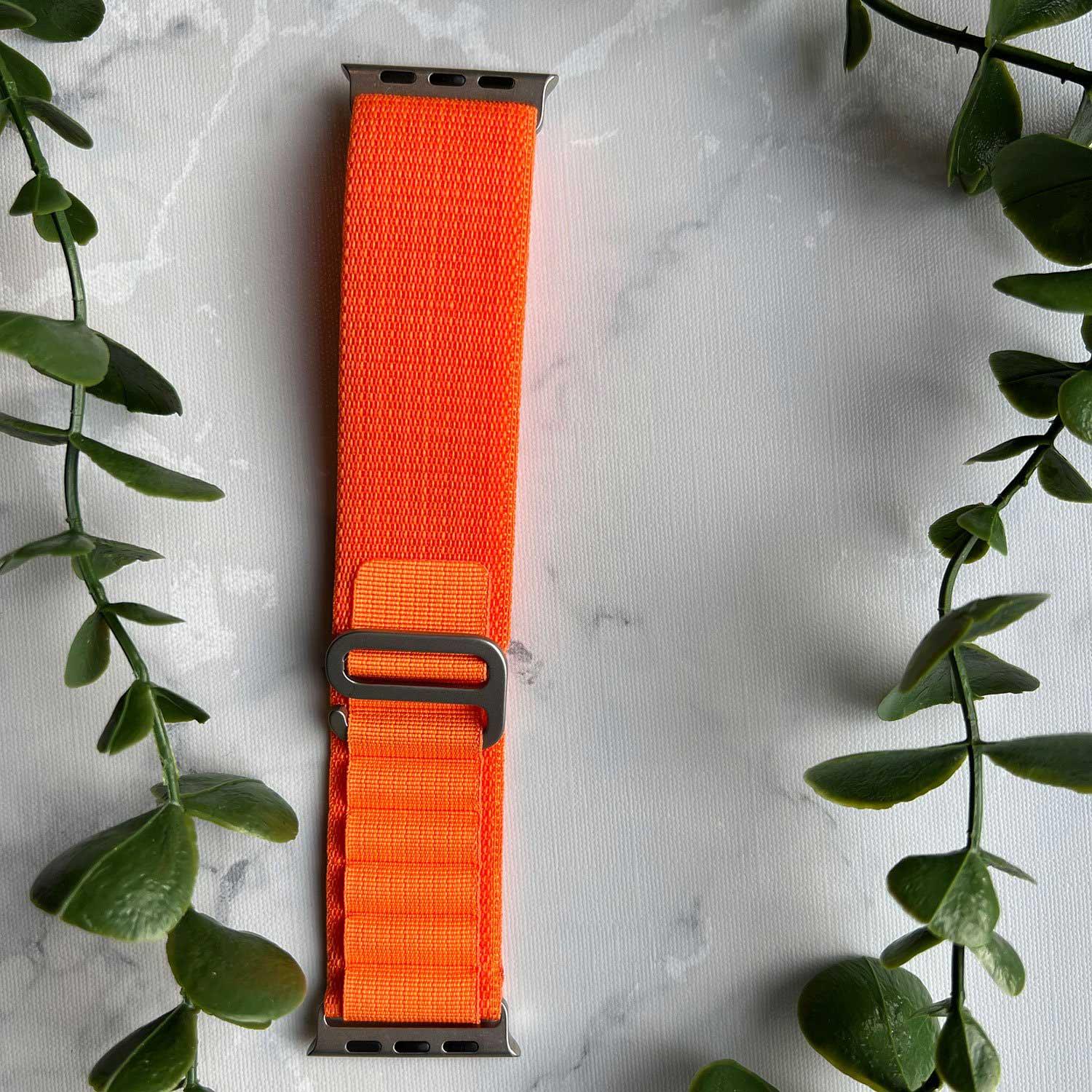 Apple Watch bandje Alpine - nylon - oranje