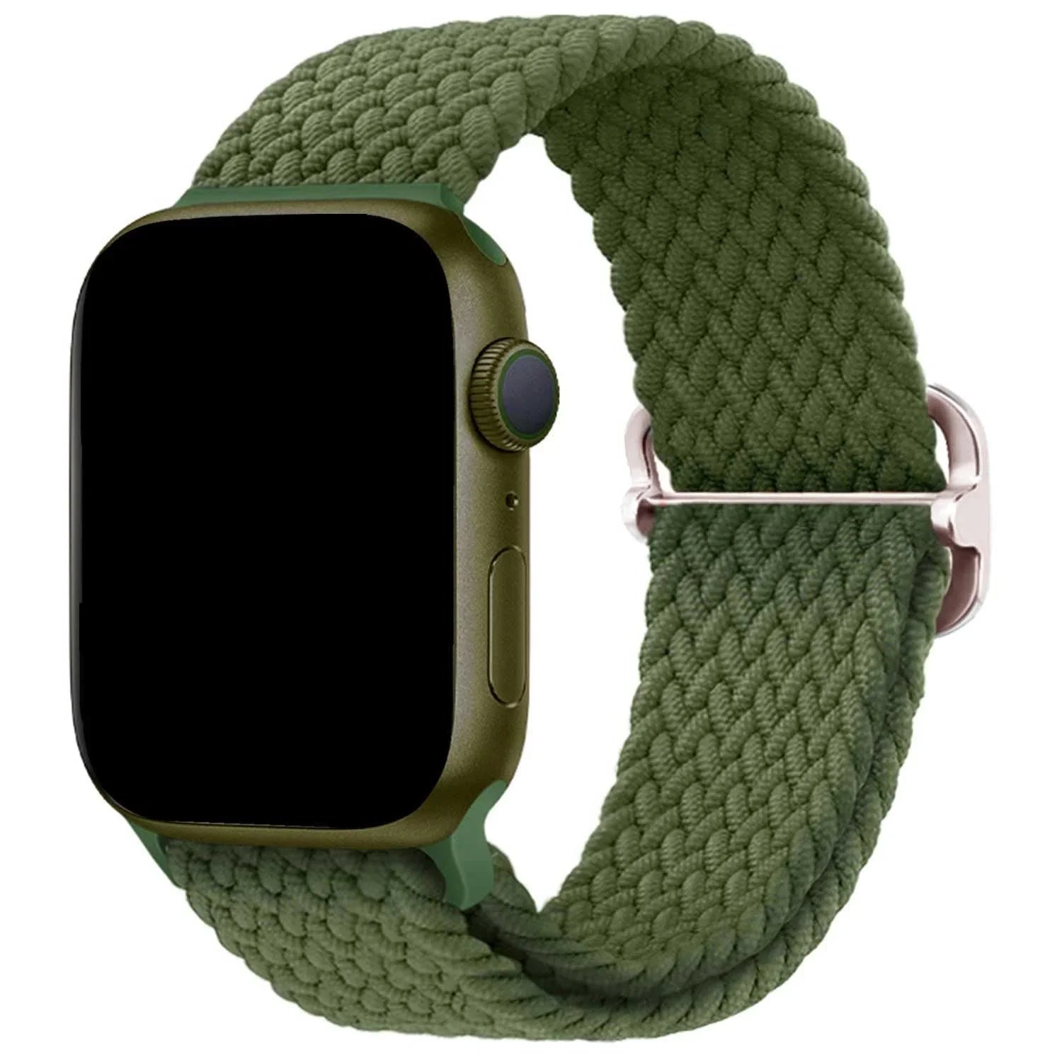 Apple Watch bandje Weavy - nylon - groen cactus