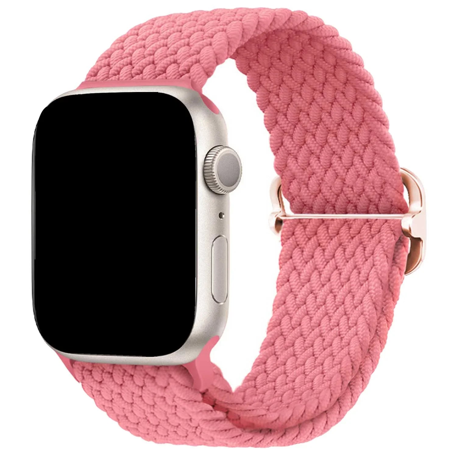 Apple Watch bandje Weavy - nylon - roze