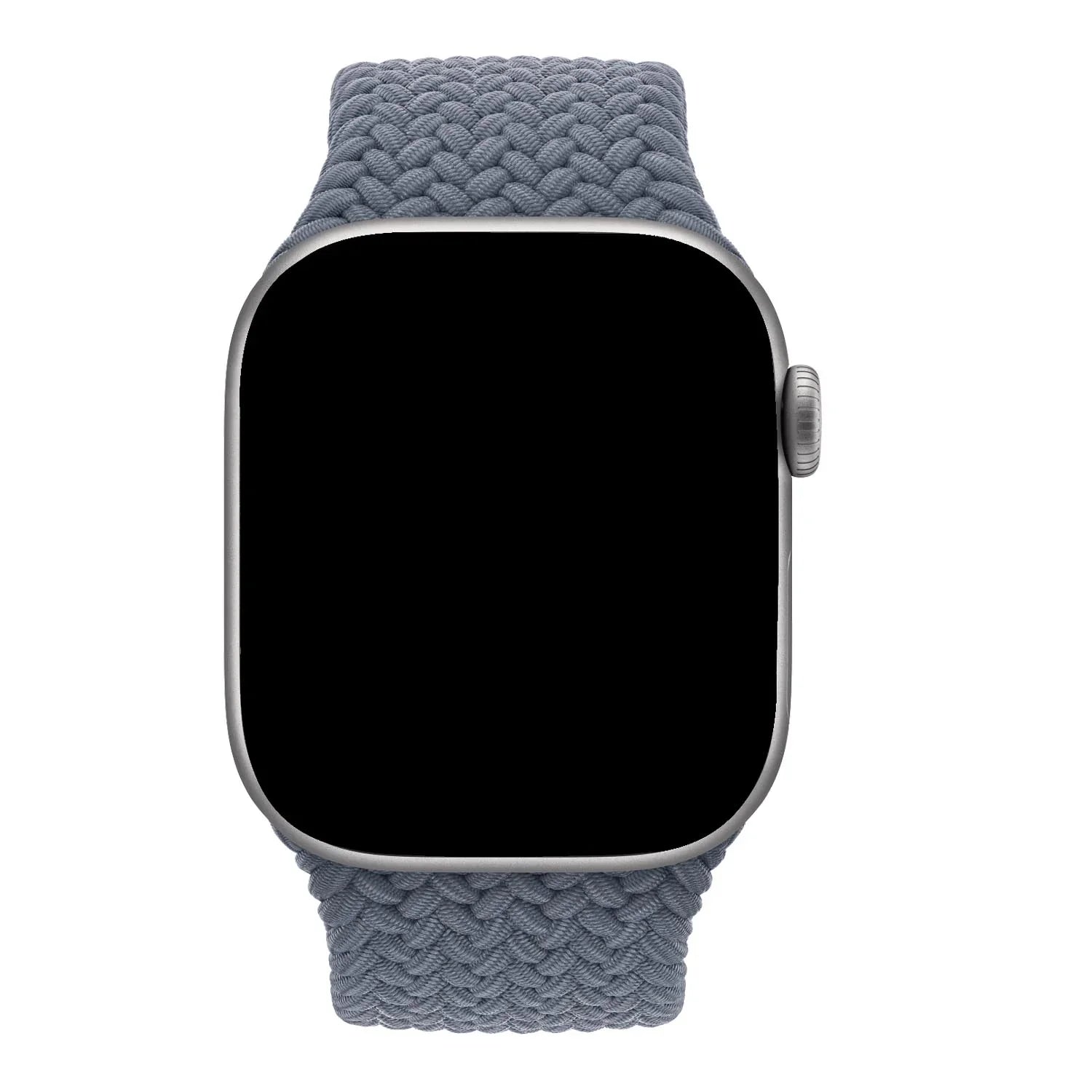 Apple Watch bandje Onyx - gevlochten - solo - nylon - Ankerblauw