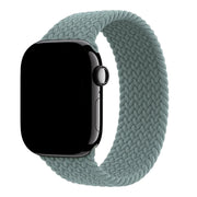 Apple Watch bandje Onyx - gevlochten - solo - nylon - Groengrijs