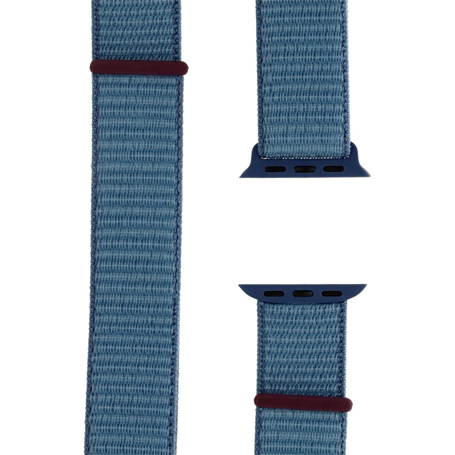Apple Watch bandje Nexora - geweven - nylon - winterblauw