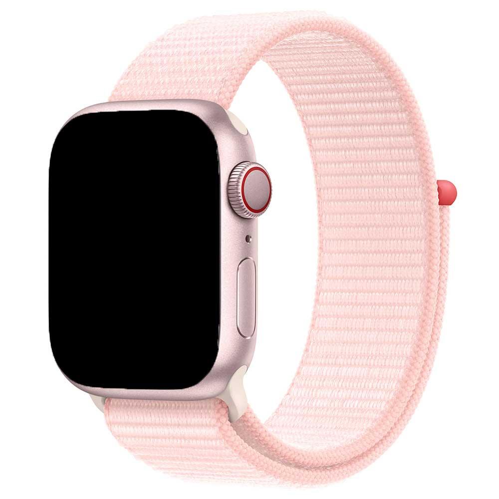 Apple Watch bandje Nexora - geweven - nylon - lichtroze