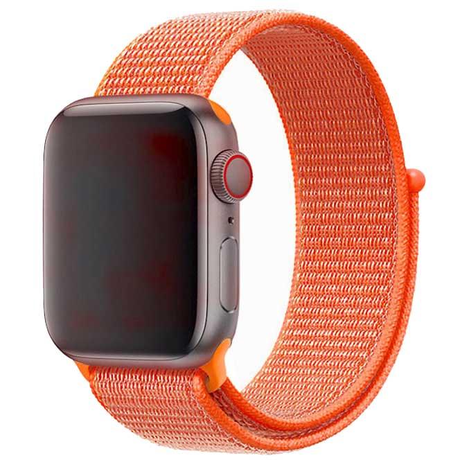 Apple Watch bandje Flyne - geweven - nylon - spicy oranje