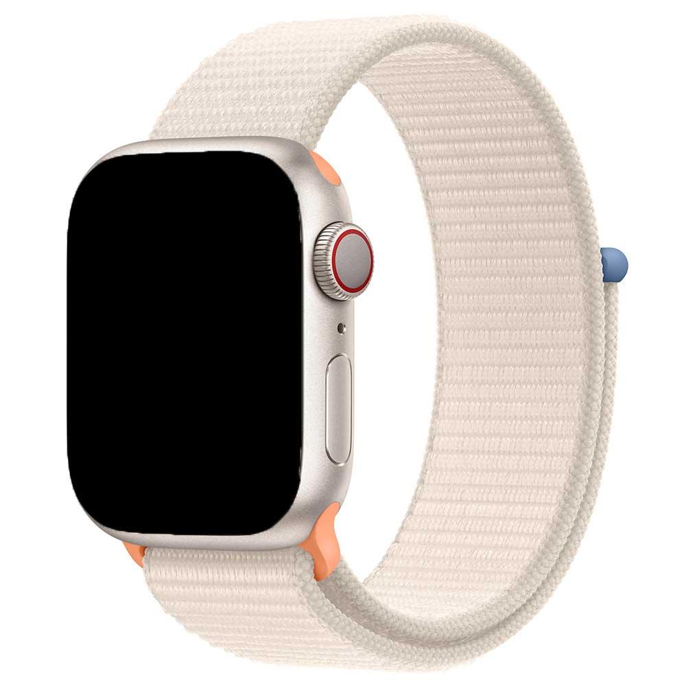 Apple Watch bandje Nexora - geweven - nylon - sterrenlicht oranje