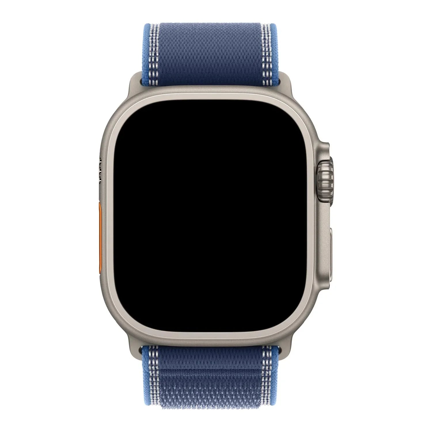 Apple Watch bandje Trail - nylon - blauw felblauw - zilver