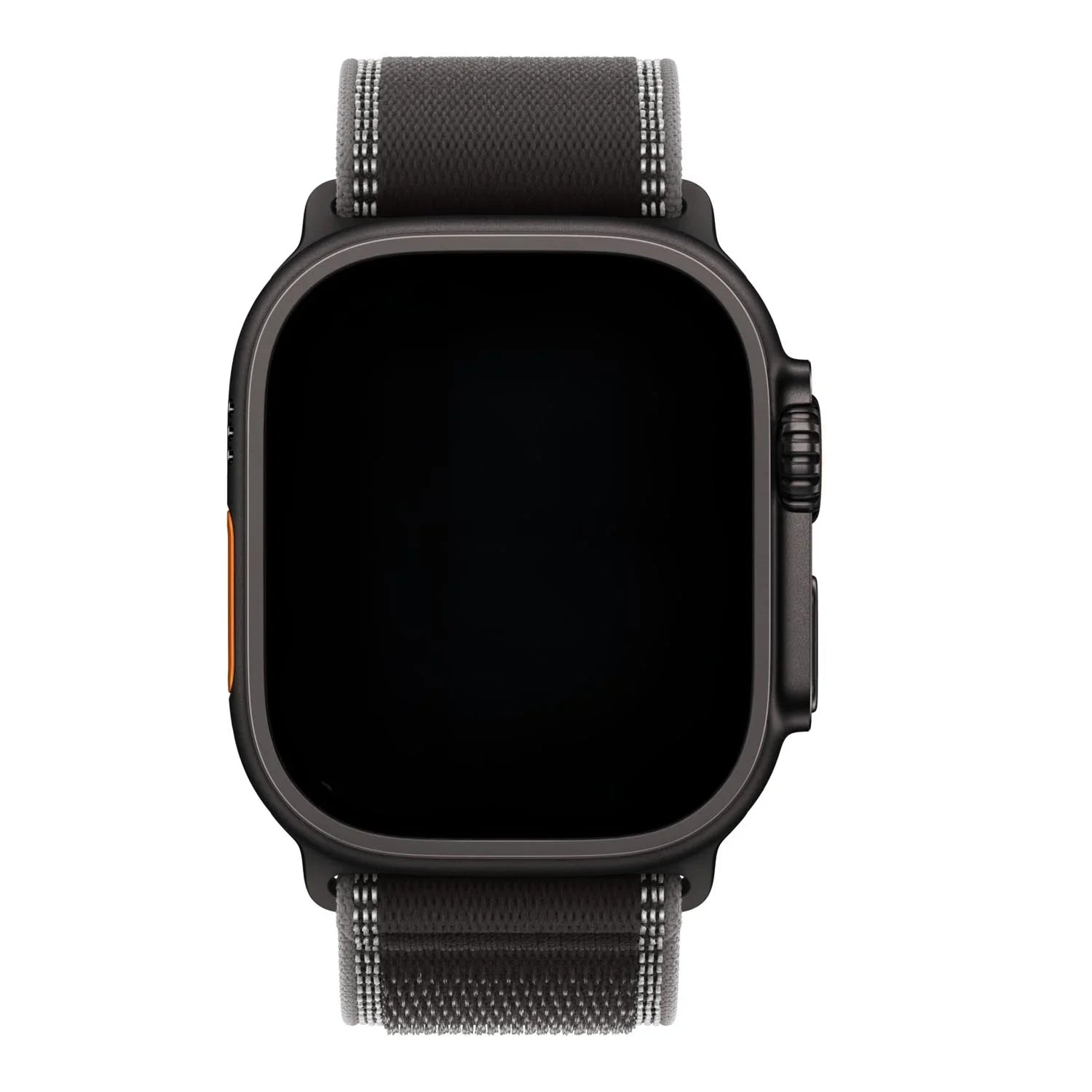 Apple Watch bandje Trail - nylon - zwart houtskool - zwart