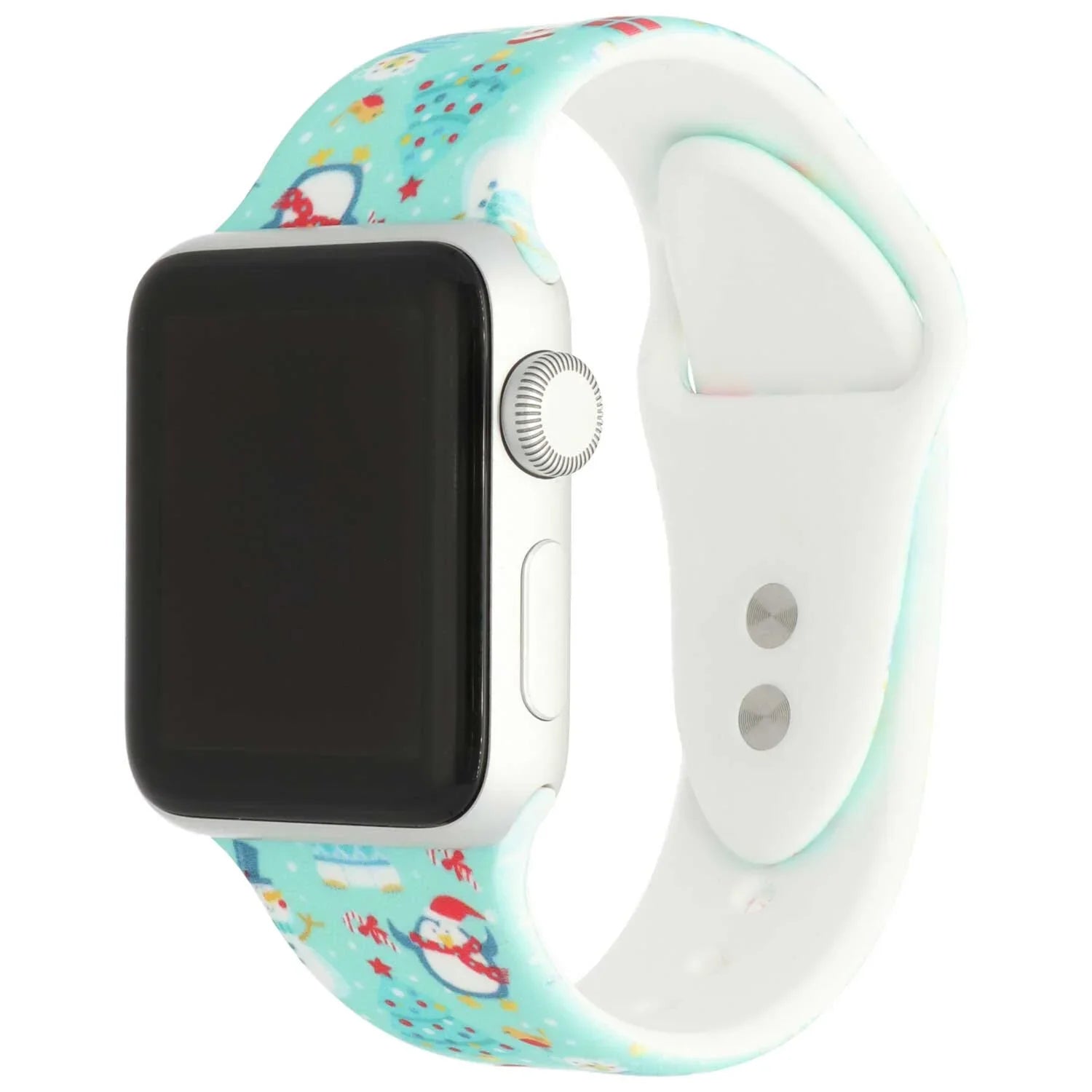 Apple Watch print bandje - siliconen - kerst - groen