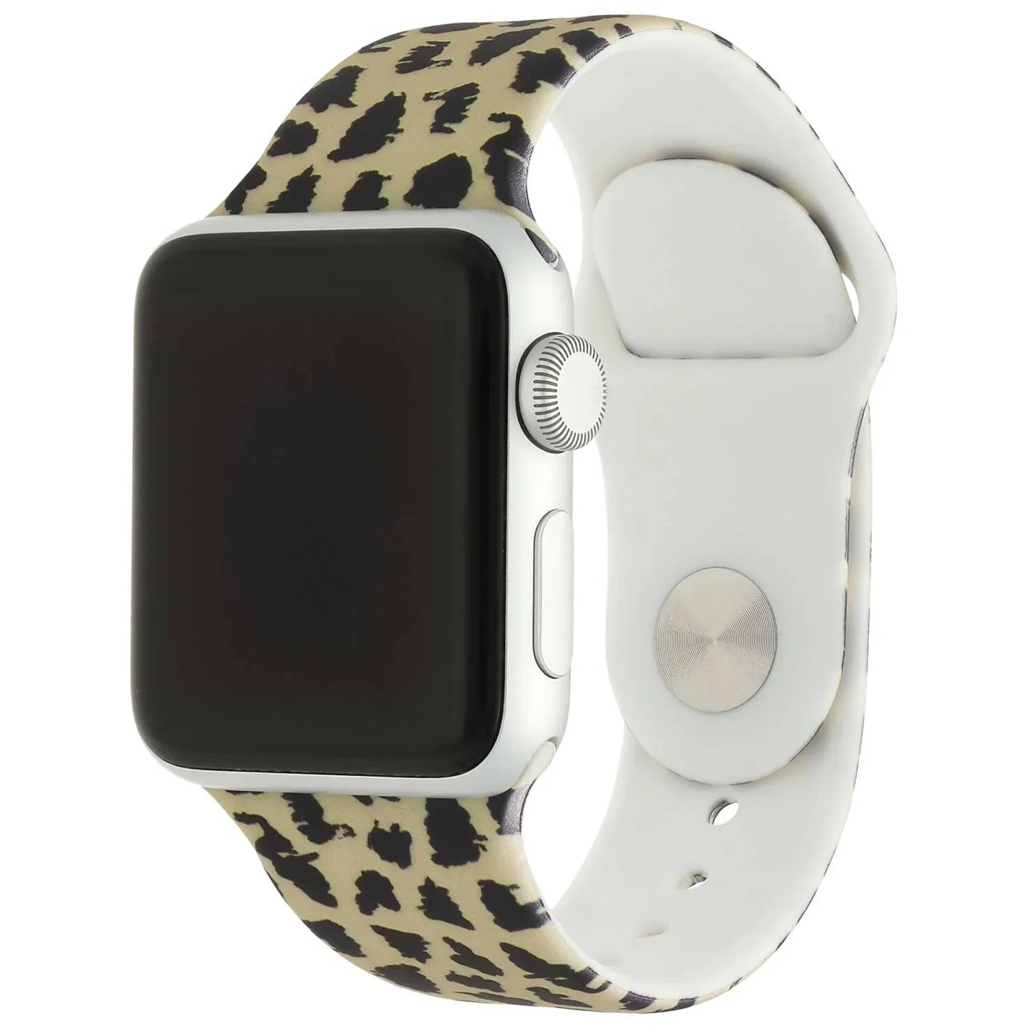 Apple Watch print bandje - siliconen - luipaard bruin