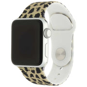 Apple Watch print bandje - siliconen - luipaard bruin