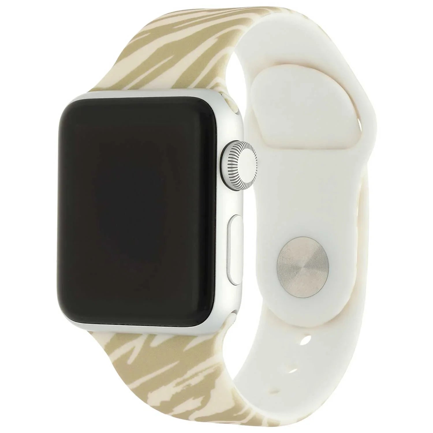 Apple Watch print bandje - siliconen - zebra bruin
