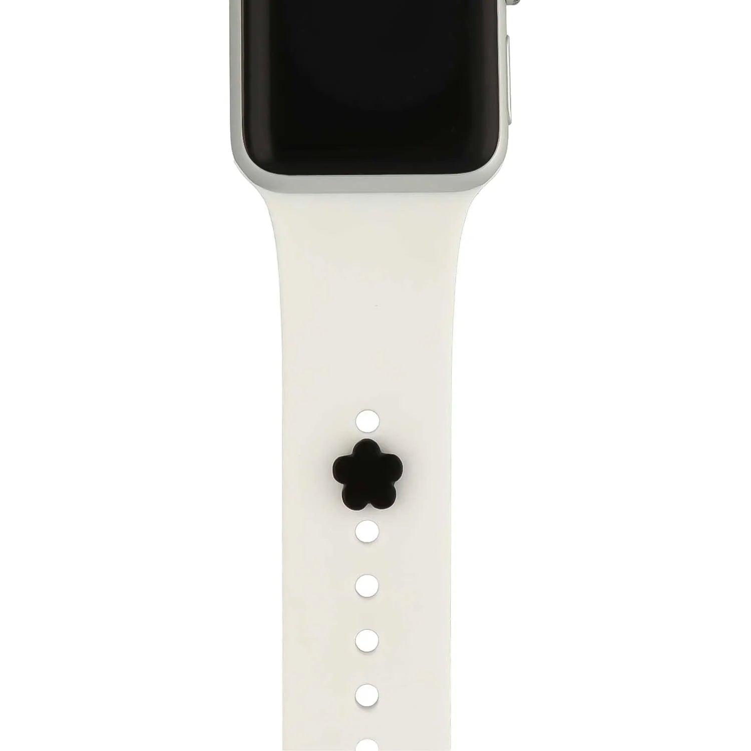 Apple Watch sieraad - bloem zwart