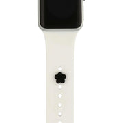 Apple Watch sieraad - bloem zwart