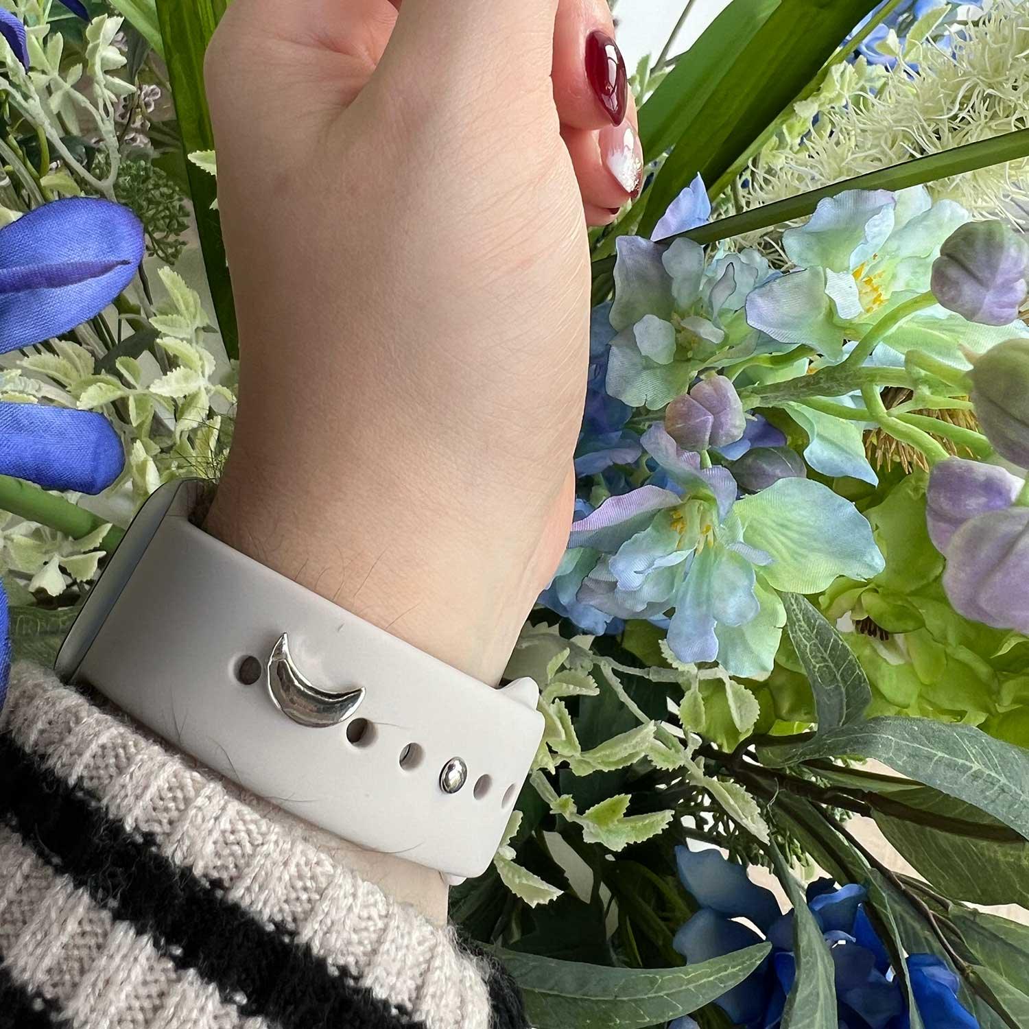 Apple Watch sieraad - maan zilver