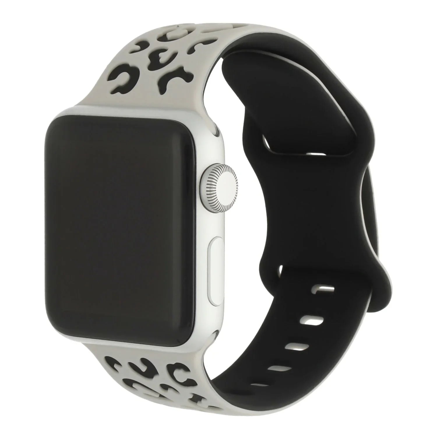 Apple Watch Wild bandje - siliconen - sterrenlicht zwart