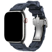Apple Watch bandje kilim - siliconen - blauw