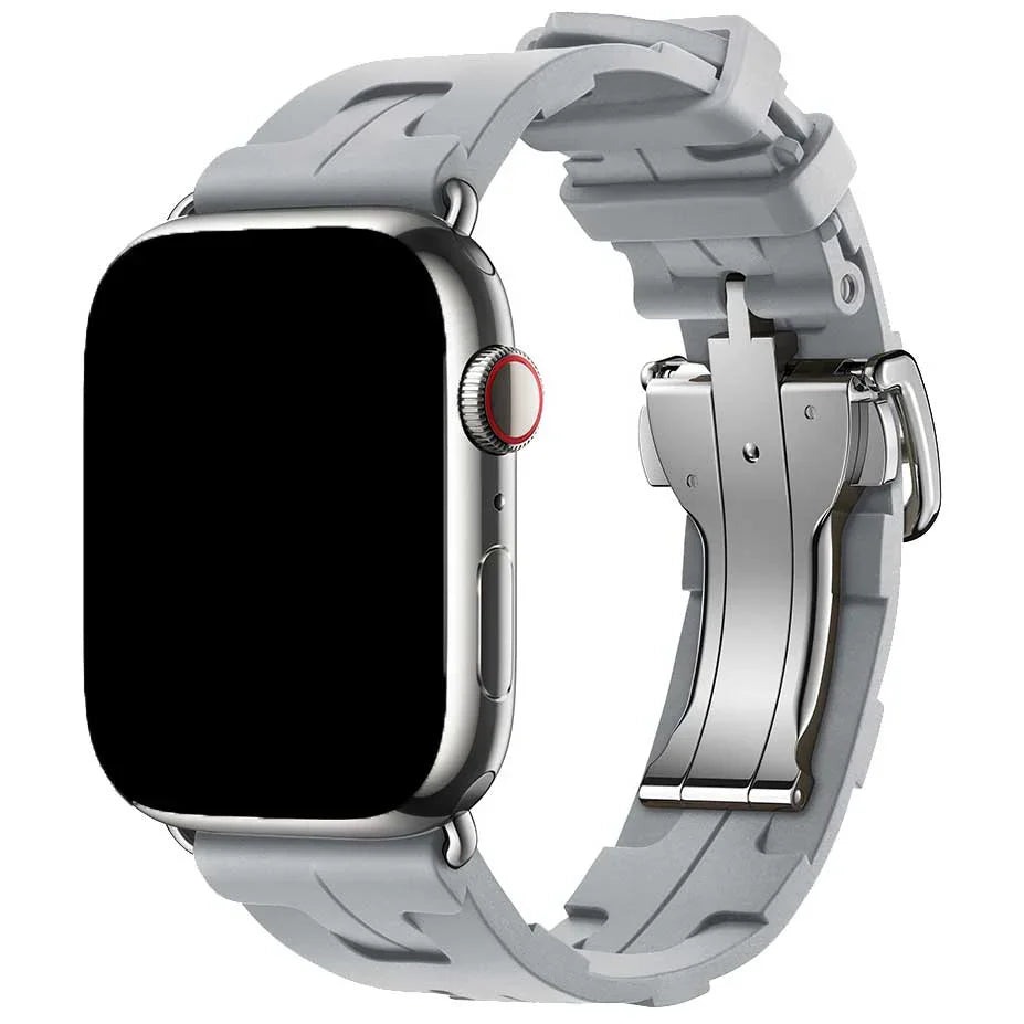 Apple Watch bandje kilim - siliconen - grijs