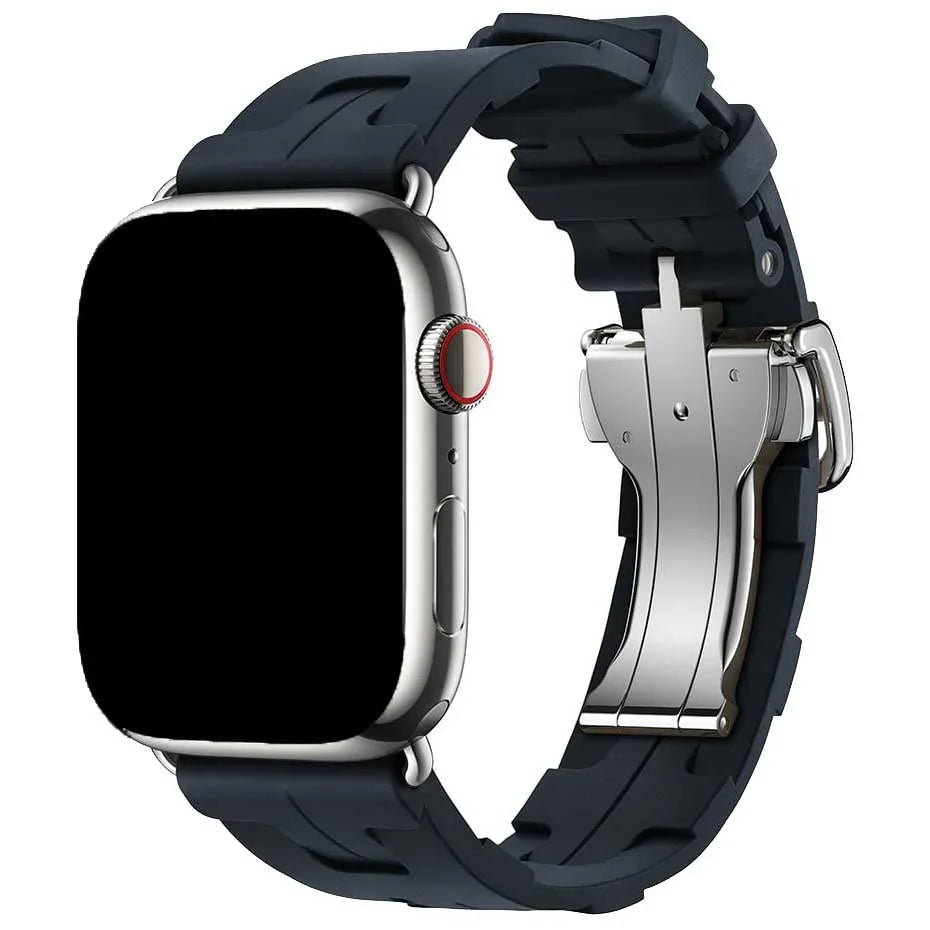 Apple Watch bandje kilim - siliconen - middernacht