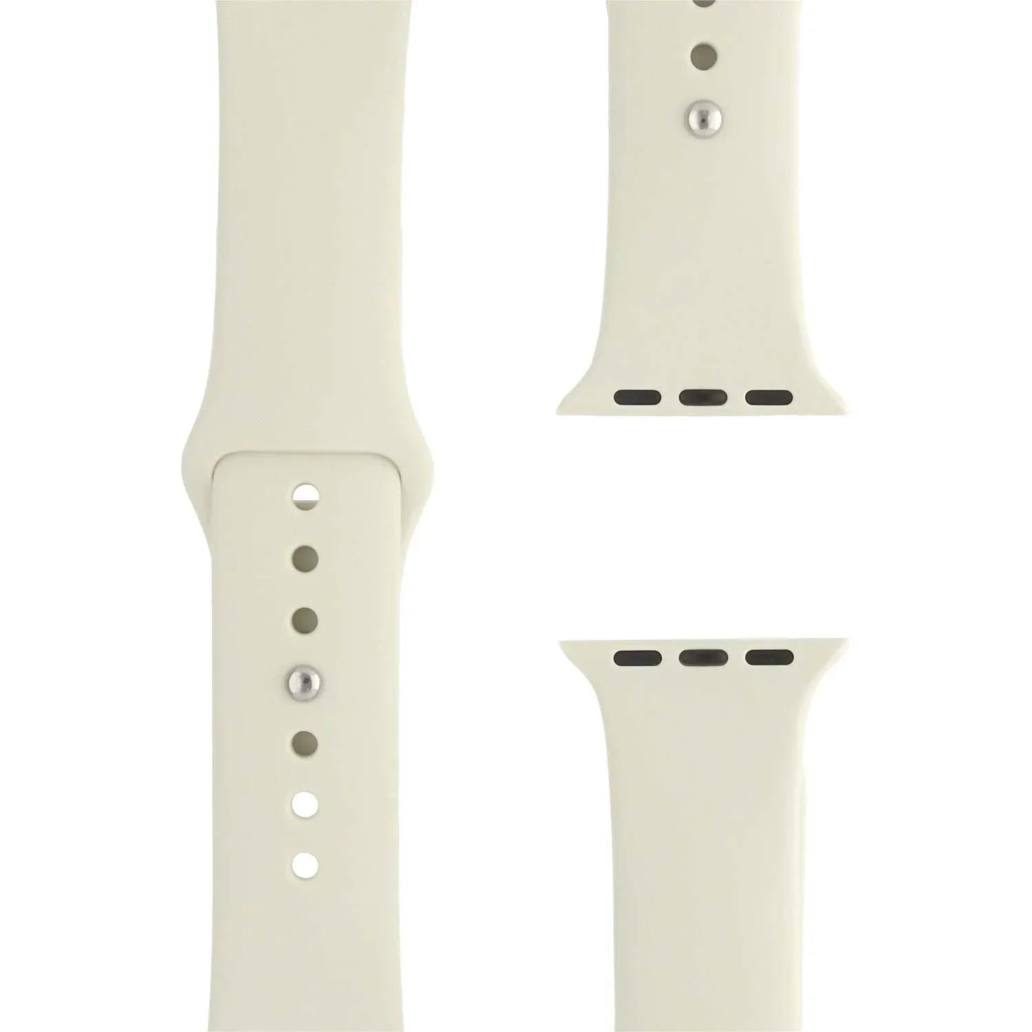 Apple Watch bandje Teyra - siliconen - antiekwit
