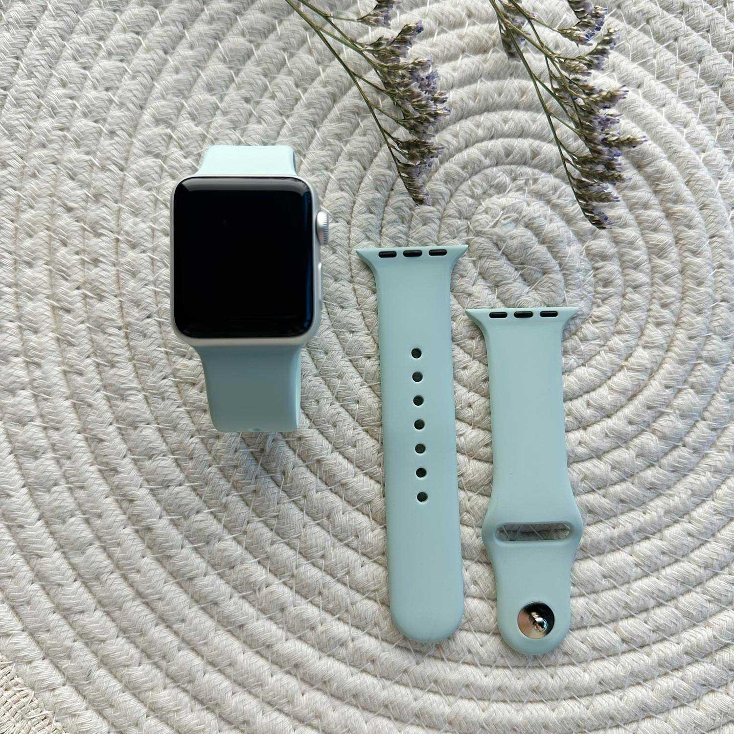 Apple Watch bandje Vyon - siliconen - beryl