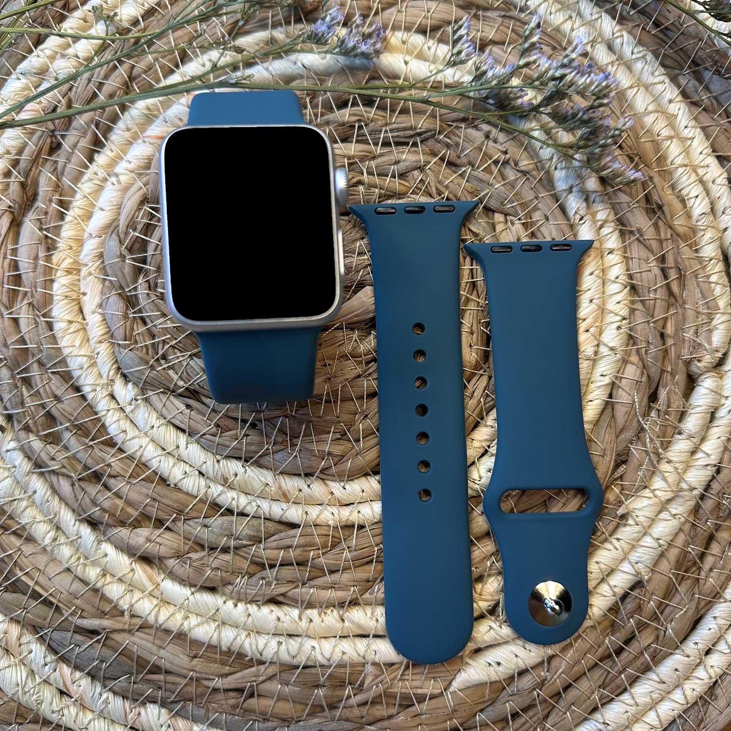 Apple Watch bandje Vyon - siliconen - blauwgroen