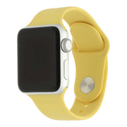Apple Watch bandje Teyra - siliconen - citroen