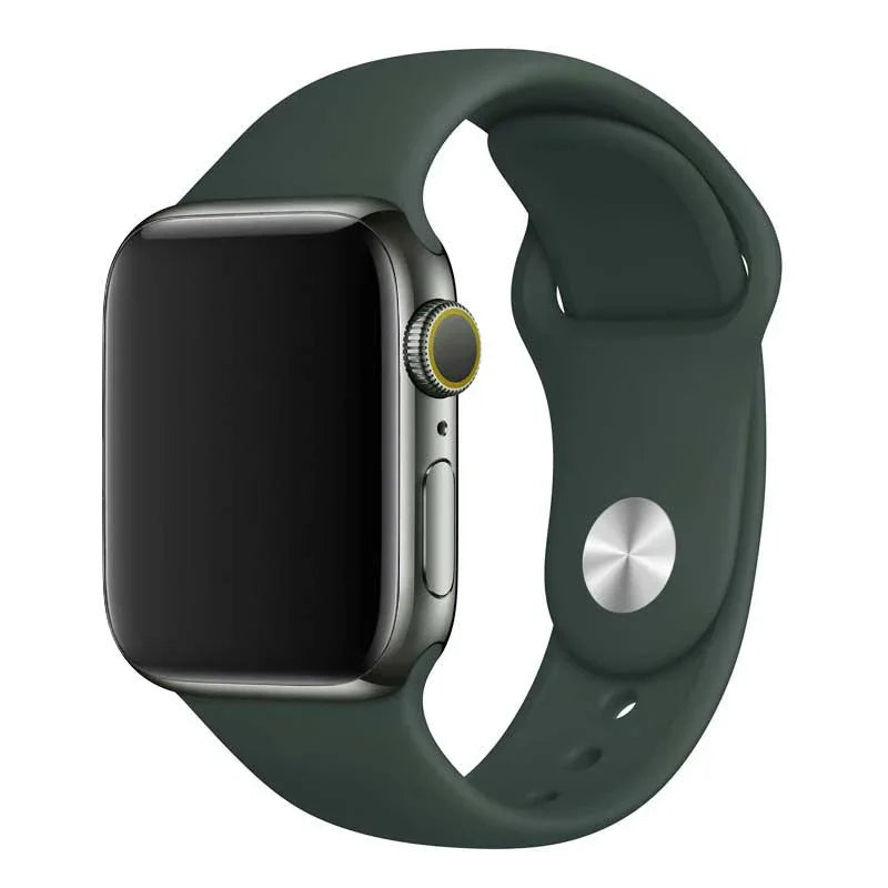 Apple Watch bandje - siliconen - cyprus groen