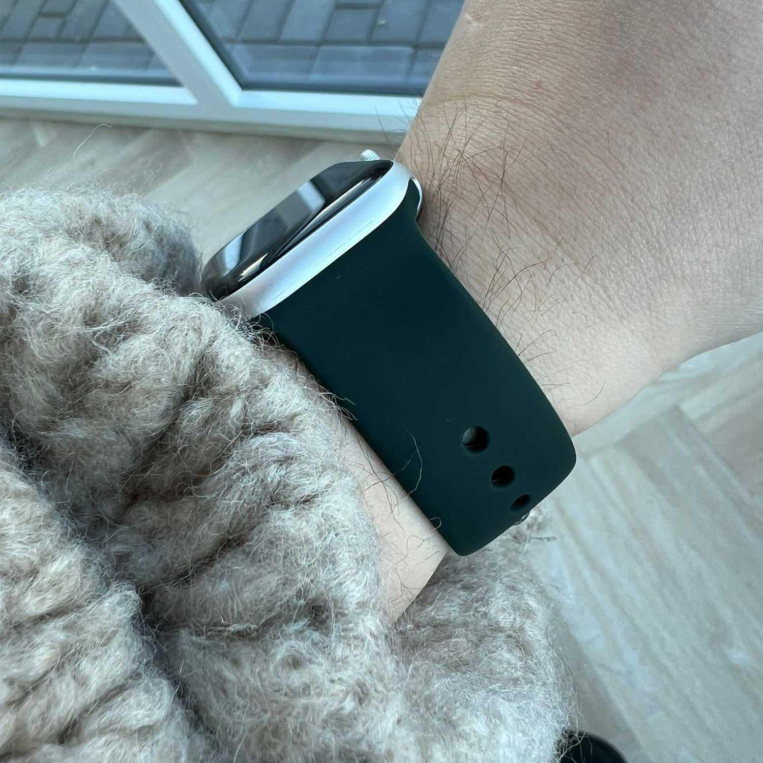 Apple Watch bandje - siliconen - cyprus groen