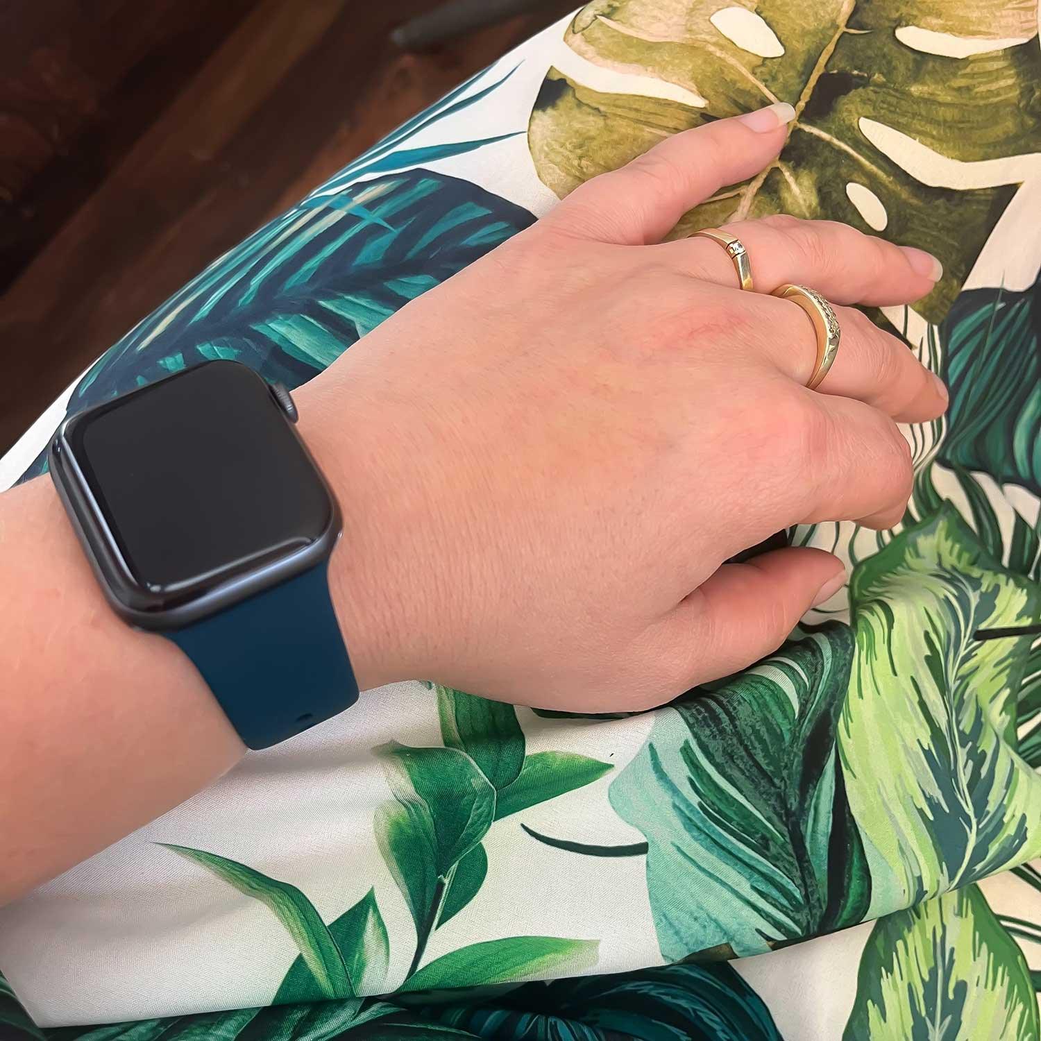 Apple Watch bandje - siliconen - donkergroen
