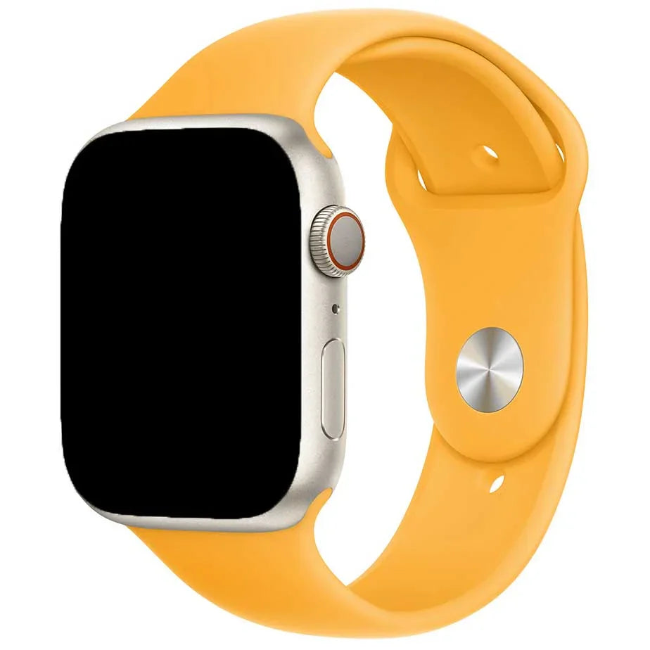Apple Watch bandje Savro - siliconen - fel oranje