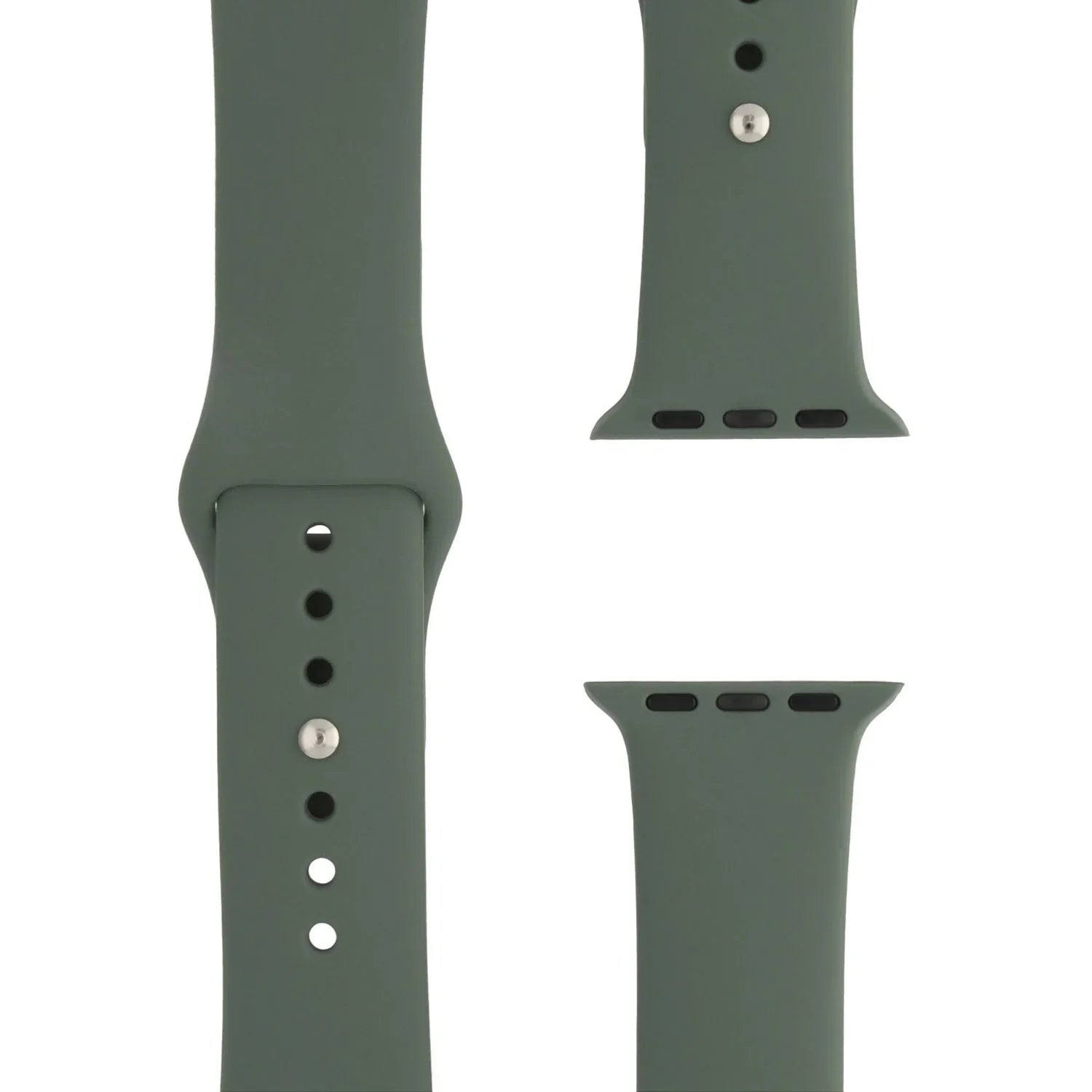 Apple Watch bandje - siliconen - olijfgroen