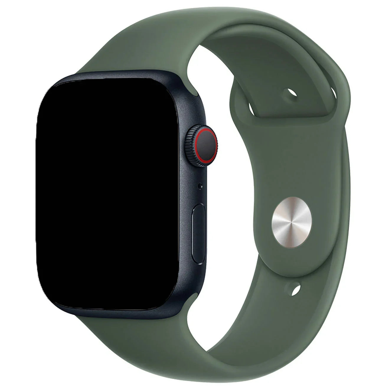 Apple Watch bandje - siliconen - olijfgroen