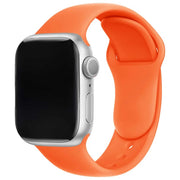 Apple Watch bandje Teyra - siliconen - oranje