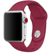 Apple Watch bandje Teyra - siliconen - rose rood