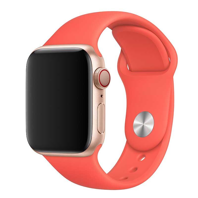 Apple Watch bandje - siliconen - roze citrusvruchten