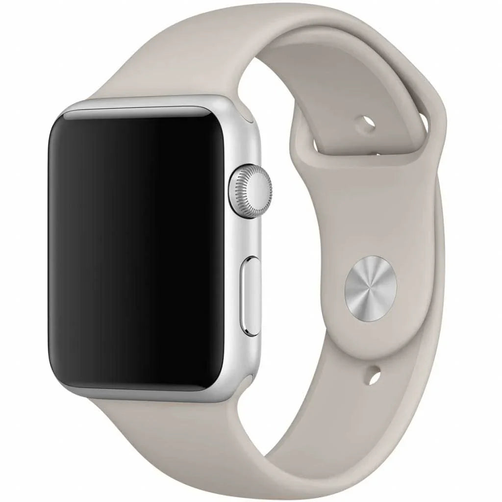 Apple Watch bandje Savro - siliconen - steenbruin