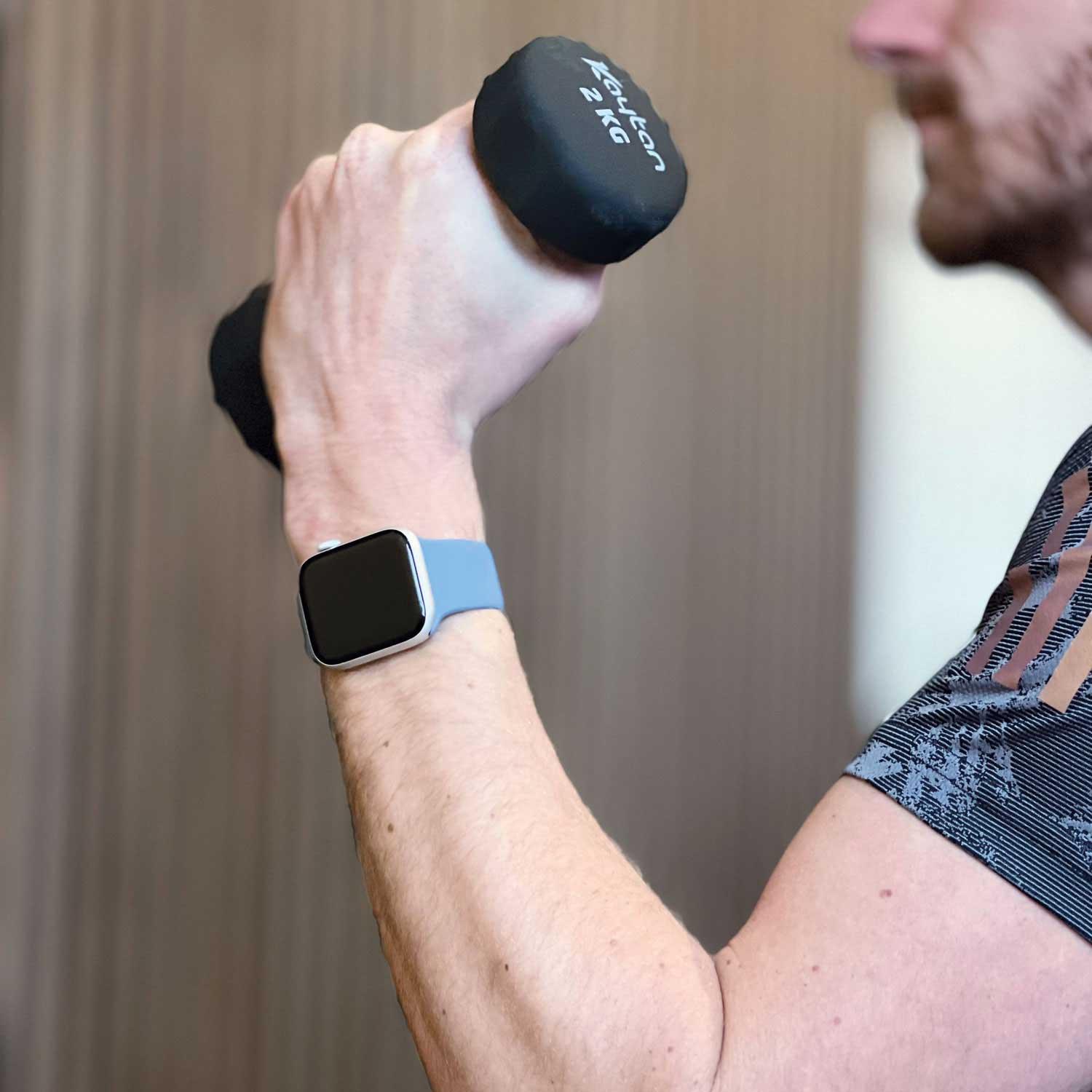 Apple Watch bandje Vyon - siliconen - winterblauw