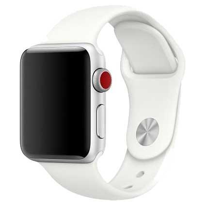 Apple Watch bandje Savro - siliconen - zacht wit
