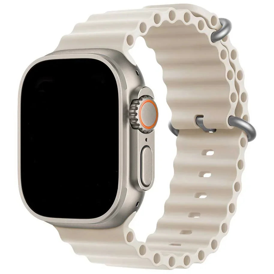 Apple Watch bandje Ocean - siliconen - sterrenlicht