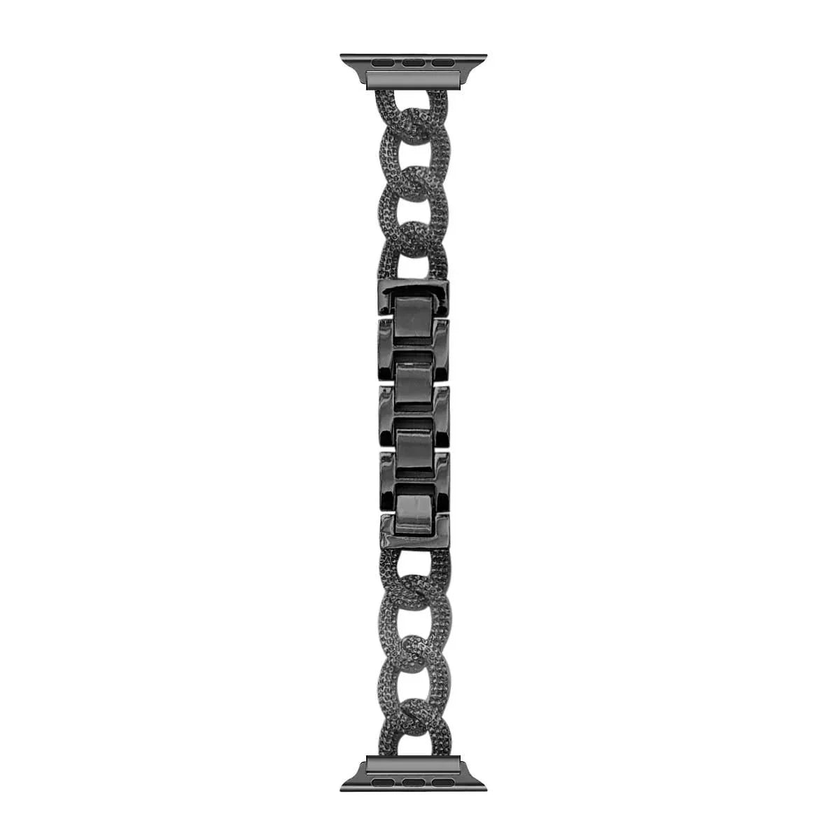 Apple Watch bandje Chain - staal - zwart
