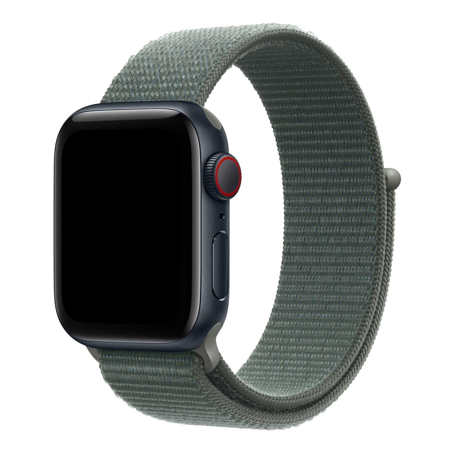 Apple Watch bandje Flyne - geweven - nylon - saliegroen